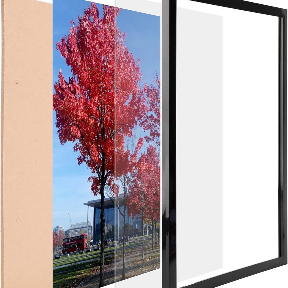 11x17 Picture Frame Black, Display pictures 11x17 Poster Frame, Wall Sign Poster Menu Photo Frames, 1 Pack - Image 4