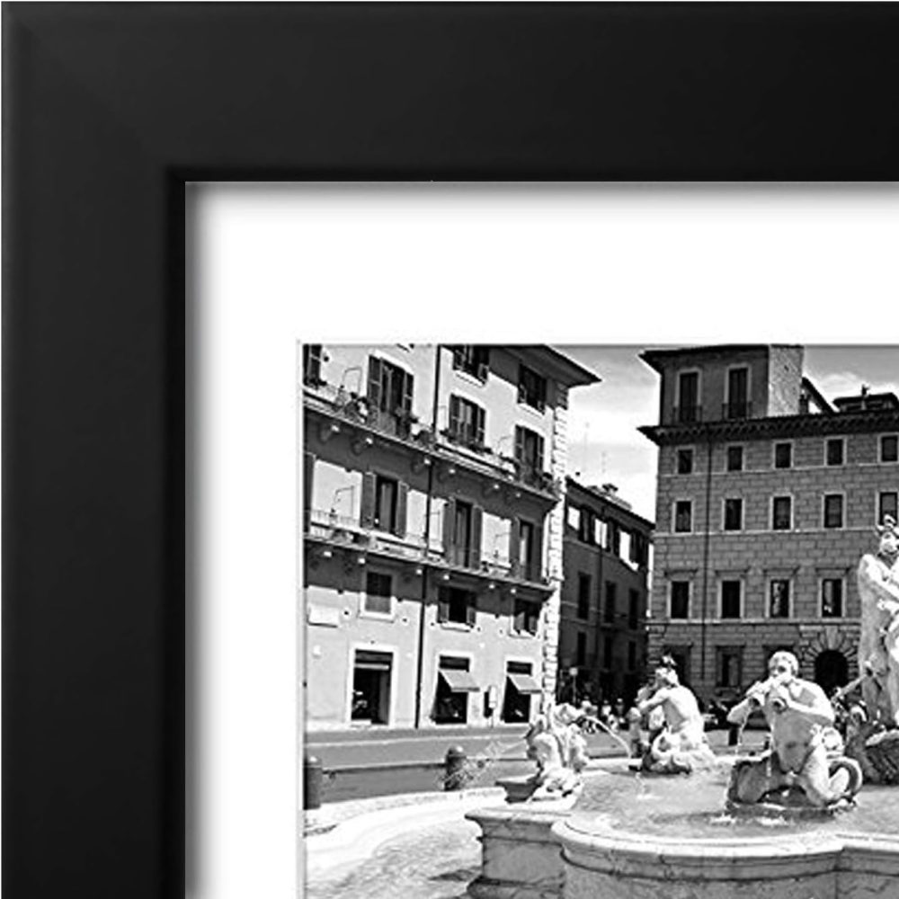 Americanflat 4x6 Collage Picture Frame with Shatter-Resistant Glass - Fits Five 4x6 Photos or Use as One 11x14 Picture Frame - Signature Collection - Collage Frames for Wall Display - Black - Image 8